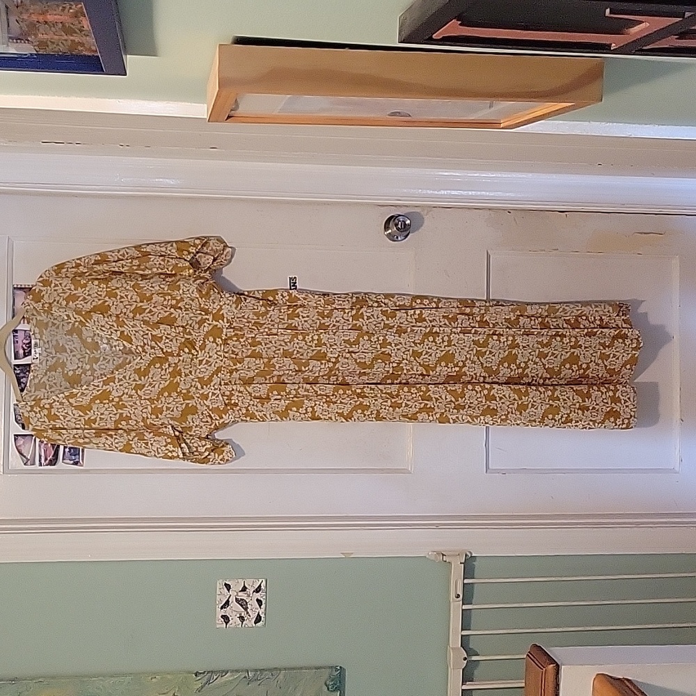 Long Yellow Flower Dress - image 3